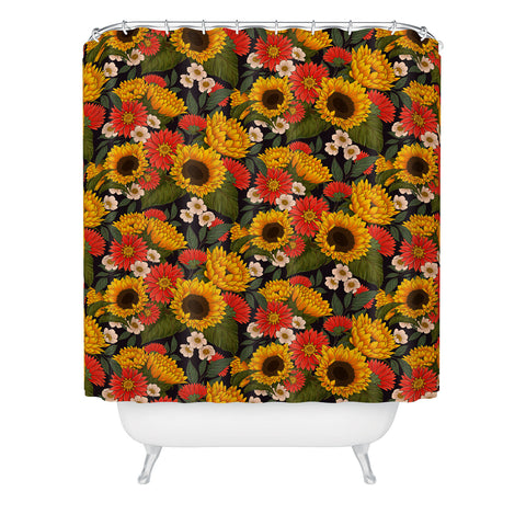 Avenie Sunflower Meadow Shower Curtain