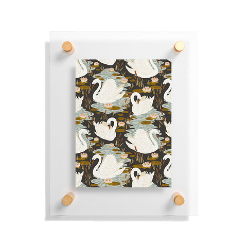 Avenie Swan Dance Pattern Floating Acrylic Print