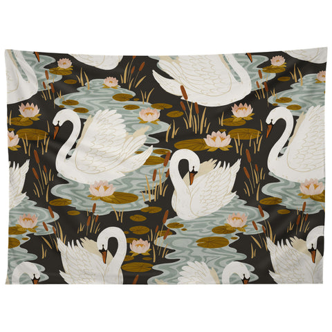 Avenie Swan Dance Pattern Tapestry