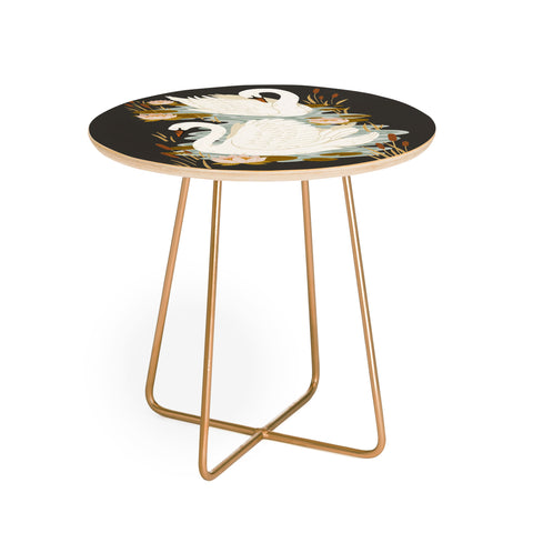 Avenie Swan Dance Round Side Table