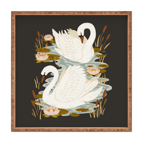 Avenie Swan Dance Square Tray