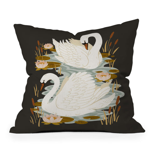 Avenie Swan Dance Throw Pillow
