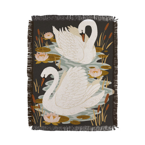 Avenie Swan Dance Throw Blanket