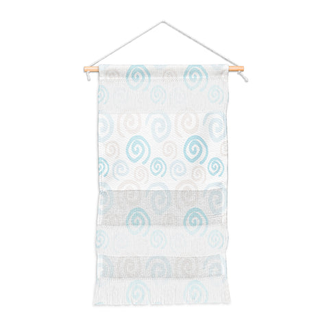 Avenie Swirl Pattern Blue and Gray Wall Hanging Portrait