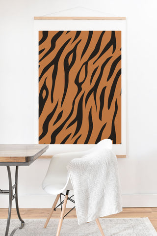 Avenie Tiger Stripes Art Print And Hanger