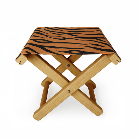 Avenie Tiger Stripes Folding Stool