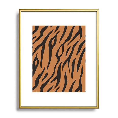 Avenie Tiger Stripes Metal Framed Art Print