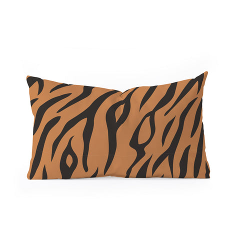 Avenie Tiger Stripes Oblong Throw Pillow