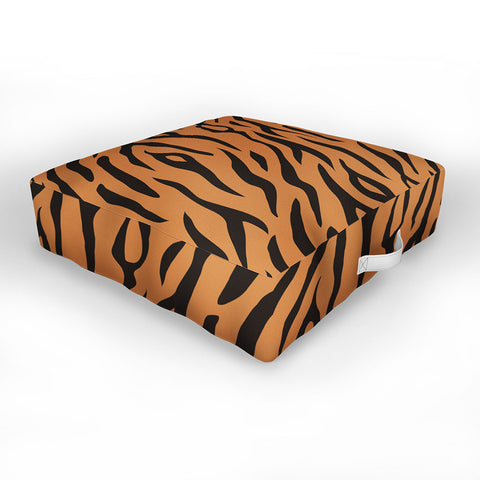 Avenie Tiger Stripes Outdoor Floor Cushion