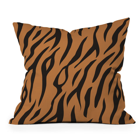 Avenie Tiger Stripes Throw Pillow