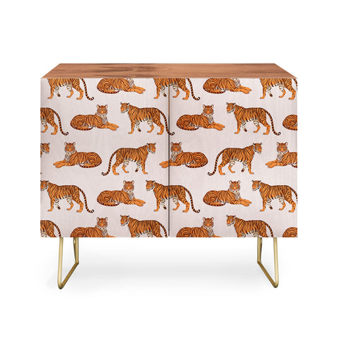 Avenie Tigers in Neutral Credenza
