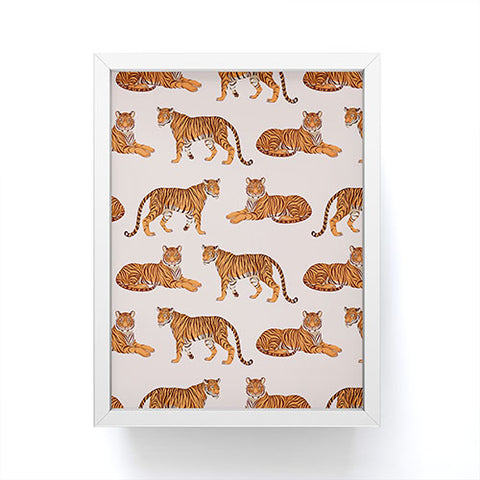 Avenie Tigers in Neutral Framed Mini Art Print
