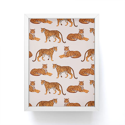 Avenie Tigers in Neutral Framed Mini Art Print
