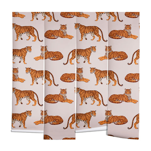 Avenie Tigers in Neutral Wall Mural