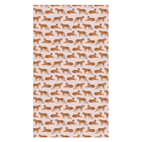 Avenie Tigers in Neutral Tablecloth