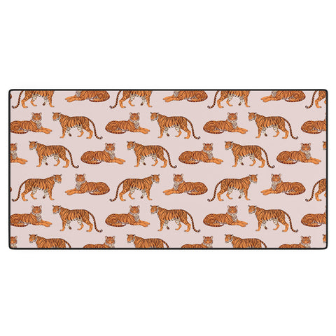 Avenie Tigers in Neutral Desk Mat