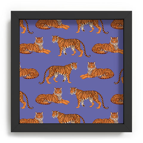 Avenie Tigers in Periwinkle Recessed Framing Square