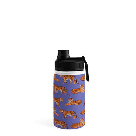 Avenie Tigers in Periwinkle Water Bottle