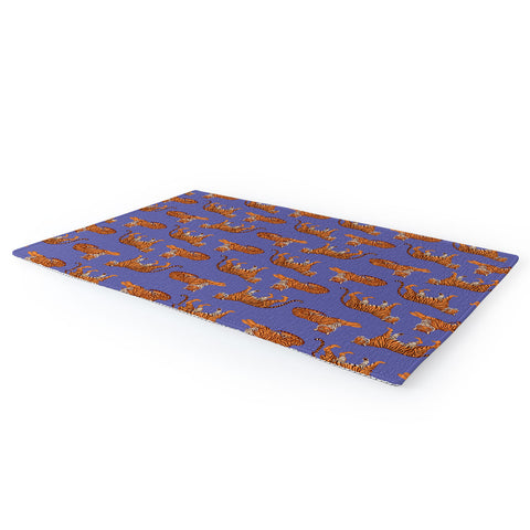 Avenie Tigers in Periwinkle Area Rug