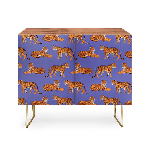 Avenie Tigers in Periwinkle Credenza