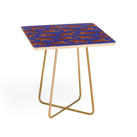 Avenie Tigers in Periwinkle Side Table