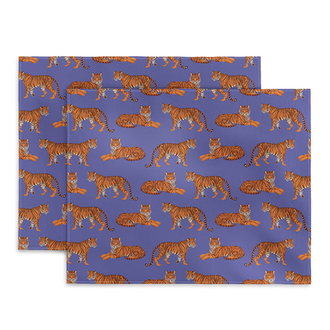 Avenie Tigers in Periwinkle Placemat