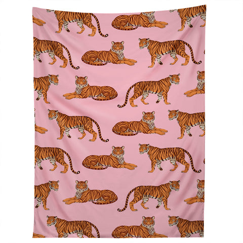 Avenie Tigers in Pink Tapestry