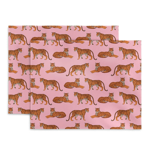Avenie Tigers in Pink Placemat