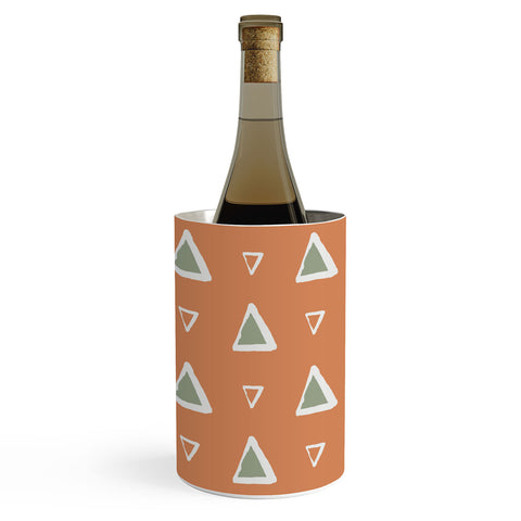 Avenie Triangle Pattern Orange Wine Chiller