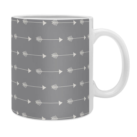 Avenie Tribal Arrows Grey Coffee Mug