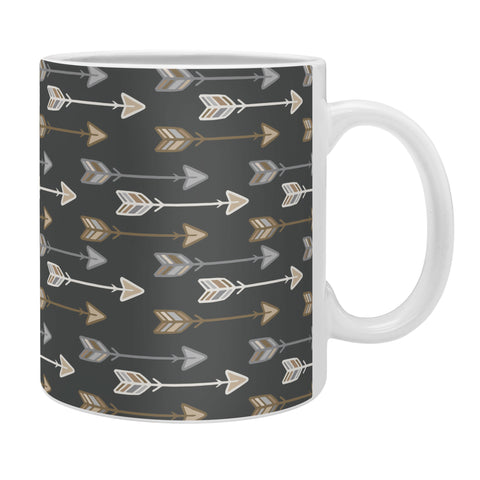 Avenie Tribal Arrows Horizontal Gray Coffee Mug
