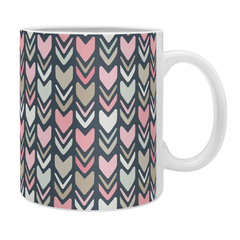 Avenie Tribal Chevron Pink and Navy Coffee Mug