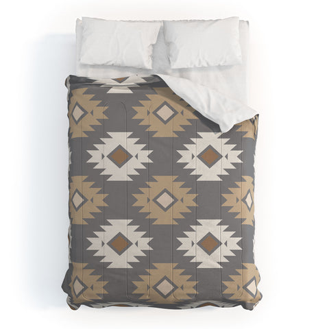 Avenie Tribal Diamond Neutral Comforter