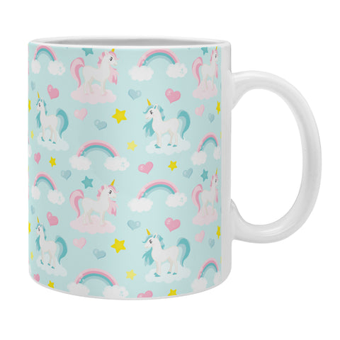 Avenie Unicorn Fairy Tale Blue Coffee Mug