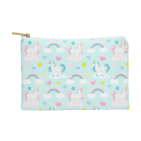 Avenie Unicorn Fairy Tale Blue Pouch