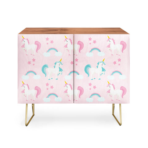 Avenie Unicorn Fairy Tale Pink Credenza