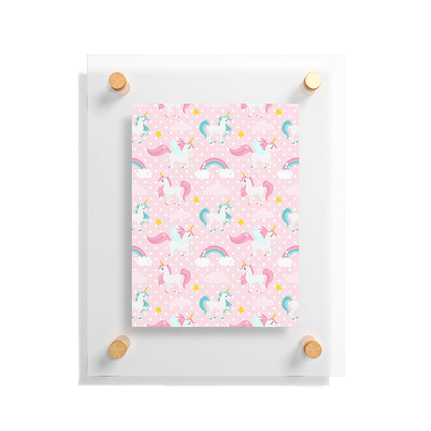 Avenie Unicorn Pattern Floating Acrylic Print