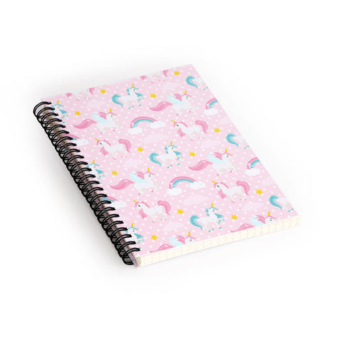 Avenie Unicorn Pattern Spiral Notebook