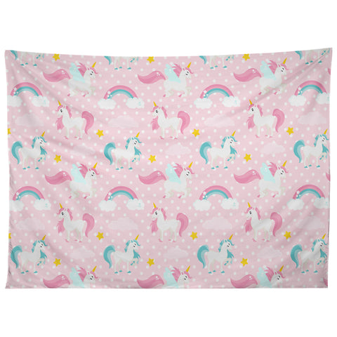 Avenie Unicorn Pattern Tapestry