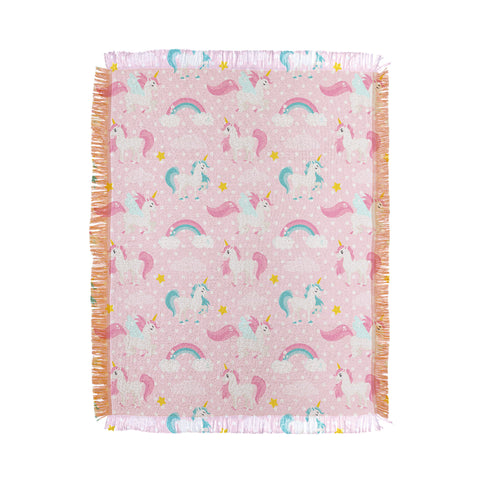 Avenie Unicorn Pattern Throw Blanket