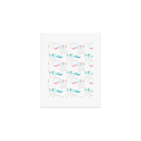 Avenie Unicorns Flying Art Print