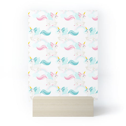 Avenie Unicorns Flying Mini Art Print