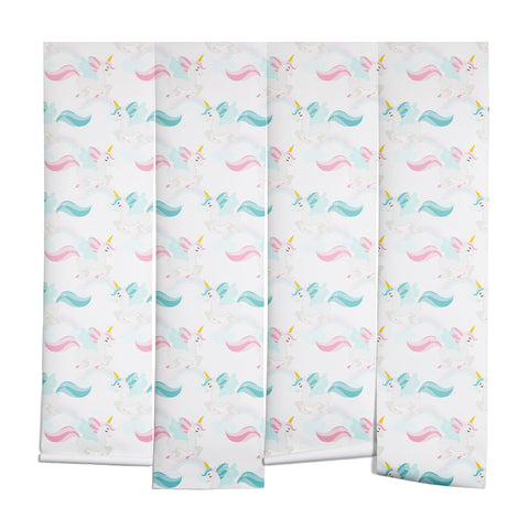 Avenie Unicorns Flying Wall Mural