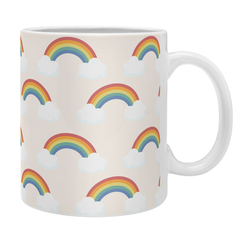Avenie Vintage Rainbow Pattern Coffee Mug