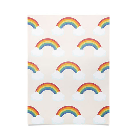 Avenie Vintage Rainbow Pattern Poster