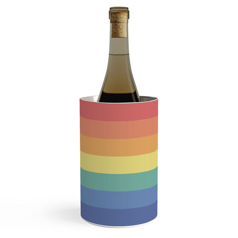 Avenie Vintage Rainbow Stripes Wine Chiller