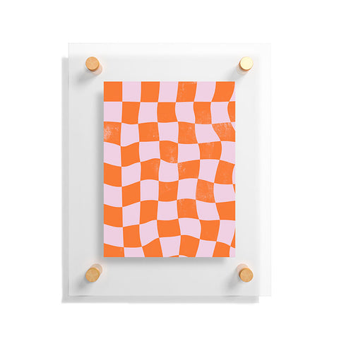 Avenie Warped Checkerboard Floating Acrylic Print