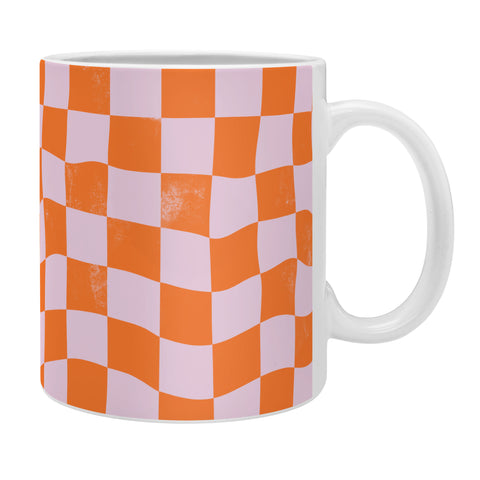 Avenie Warped Checkerboard Coffee Mug