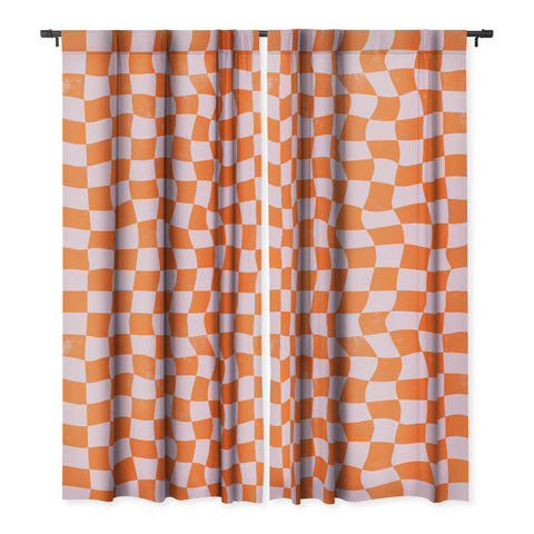 Avenie Warped Checkerboard Blackout Non Repeat