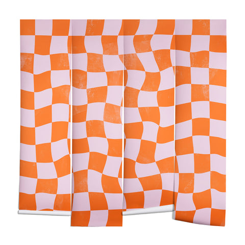 Avenie Warped Checkerboard Wall Mural
